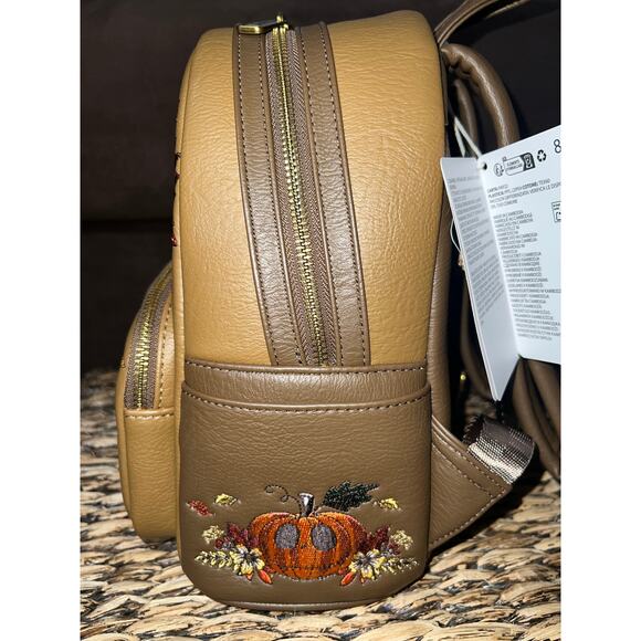 Loungefly Nightmare Before Christmas Zero Fall Floral Zero Mini Backpack Set - Picture 3 of 9